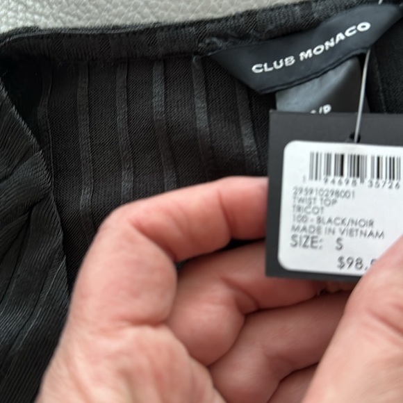 Club Monaco front twist top long sleeve - Picture 6 of 8